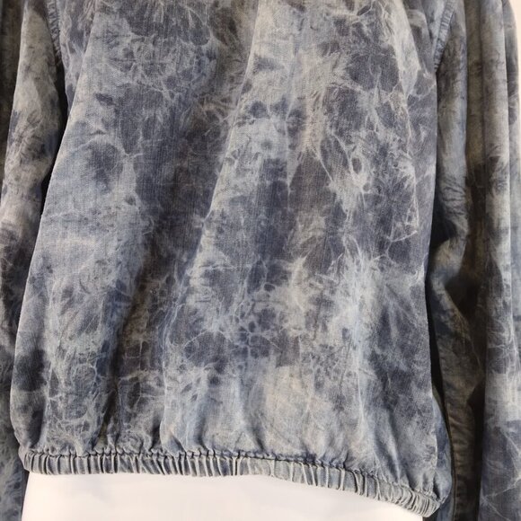 Cloth & Stone Chambray 100% Tencel Long Sleeves Blue Top Size S - Picture 3 of 12